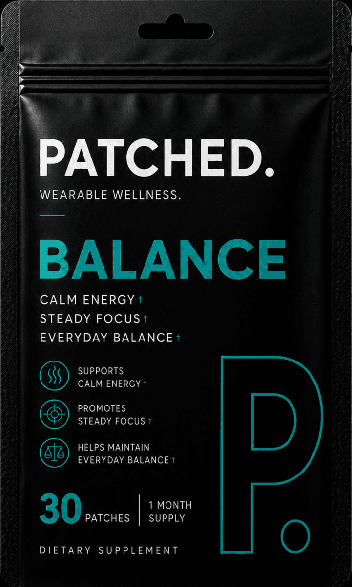 Balance patch pouch, front view